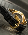 Bespoke Watch Strap in Black Crocodile