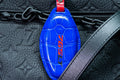 Bespoke Key Fob Cover in Electric Blue & Ferrari Red Crocodile