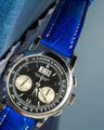 Bespoke Watch Strap in Electric Blue Crocodile