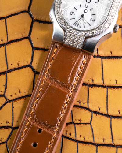 Bespoke Watch Strap in Chestnut Brown Alligator