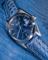 Bespoke Watch Strap in Baby Blue Himalayan Crocodile