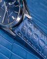 Bespoke Watch Strap in Baby Blue Himalayan Crocodile