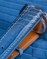 Bespoke Watch Strap in Baby Blue Himalayan Crocodile