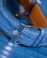 Bespoke Watch Strap in Baby Blue Himalayan Crocodile