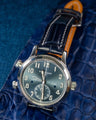 Bespoke Watch Strap in Navy Blue Crocodile