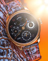 Bespoke Watch Strap in Rosegold Rubbed Off Alligator