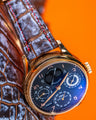 Bespoke Watch Strap in Rosegold Rubbed Off Alligator