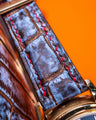 Bespoke Watch Strap in Rosegold Rubbed Off Alligator