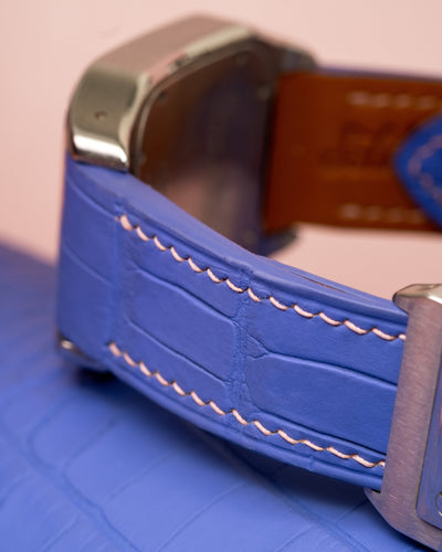 Bespoke Watch Strap in Lavender Purple Alligator