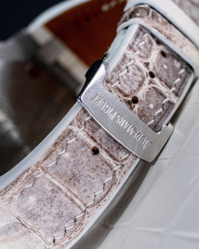 Bespoke Watch Strap in Natural Himalayan Crocodile
