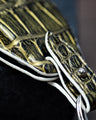 Bespoke Key Fob Cover in Gold Brushed Crocodile