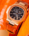 Bespoke Watch Strap in Orange Himalayan Crocodile