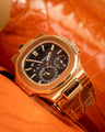 Bespoke Watch Strap in Orange Himalayan Crocodile
