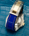 Bespoke Watch Strap in Electric Blue Crocodile