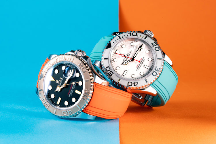 Yachtmaster 2 rubber strap hotsell
