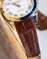 Bespoke Watch Strap in Chocolate Brown Crocodile