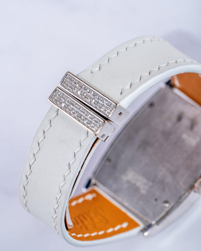 Bespoke Watch Strap in White Nappa