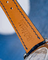 Bespoke Watch Strap in Peacock Blue Crocodile