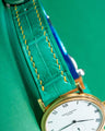 Bespoke Watch Strap in Emerald Green Crocodile