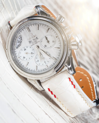 Bespoke Watch Strap in Natural Himalayan Crocodile