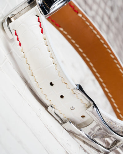 Bespoke Watch Strap in Natural Himalayan Crocodile
