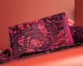 Bespoke Long Wallet in Tie Dye Red Crocodile