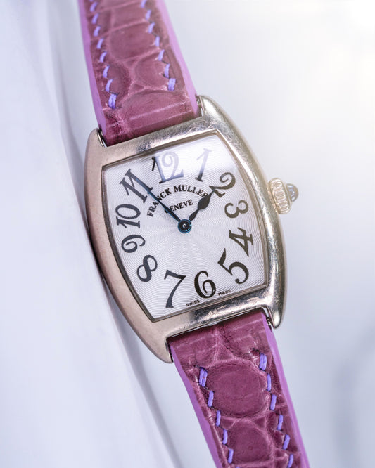 Bespoke Watch Strap in Lavender Purple Crocodile