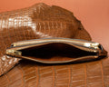 Bespoke Zipper Wallet in Chestnut Brown Alligator