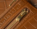 Bespoke Zipper Wallet in Chestnut Brown Alligator