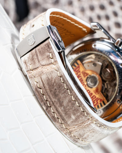 Bespoke Watch Strap in Natural Himalayan Crocodile