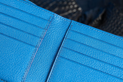 Bespoke Bifold Wallet in Black Crocodile