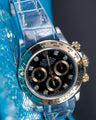 Bespoke Watch Strap in Pearl Blue Crocodile