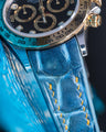 Bespoke Watch Strap in Pearl Blue Crocodile