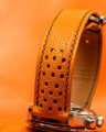 Bespoke Watch Strap in Orange Chevre