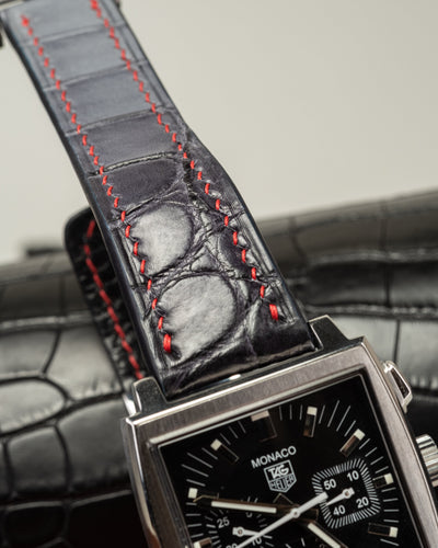 Bespoke Watch Strap in Ombre Dull Crocodile