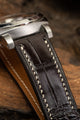 Bespoke Watch Strap in Chocolate Brown Crocodile