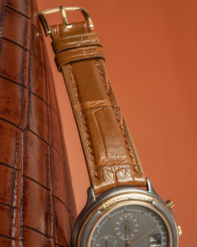 Bespoke Watch Strap in Chestnut Brown Alligator