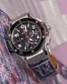 Bespoke Watch Strap in Multi-Purple Galaxy Alligator