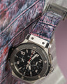 Bespoke Watch Strap in Multi-Purple Galaxy Alligator