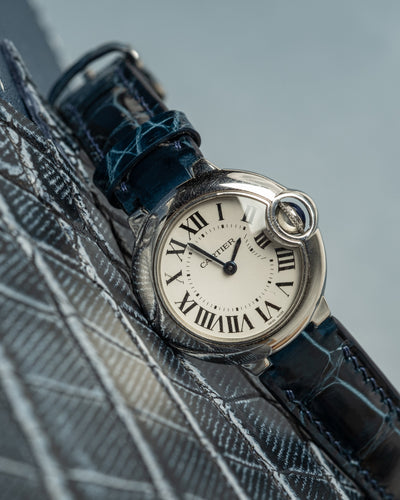 Bespoke Watch Strap in Peacock Blue Crocodile