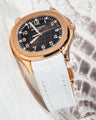 Bespoke Watch Strap in Snowy White Crocodile