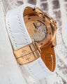 Bespoke Watch Strap in Snowy White Crocodile
