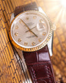Bespoke Watch Strap in Reddish Brown Crocodile