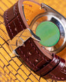 Bespoke Watch Strap in Reddish Brown Crocodile