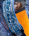 Bespoke Watch Strap in Denim Crocodile