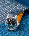 Bespoke Watch Strap in Denim Crocodile