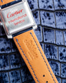 Bespoke Watch Strap in Navy Blue Crocodile