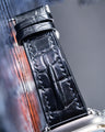 Bespoke Watch Strap in Jet Black Crocodile