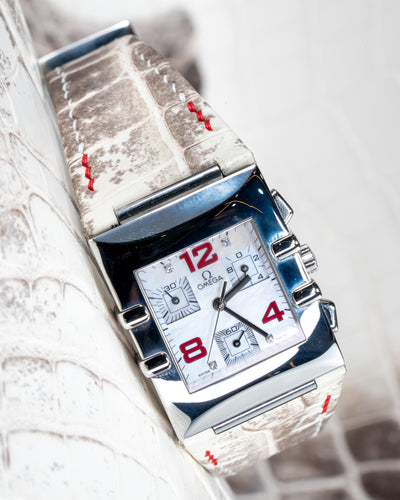 Bespoke Watch Strap in Natural Himalayan Crocodile