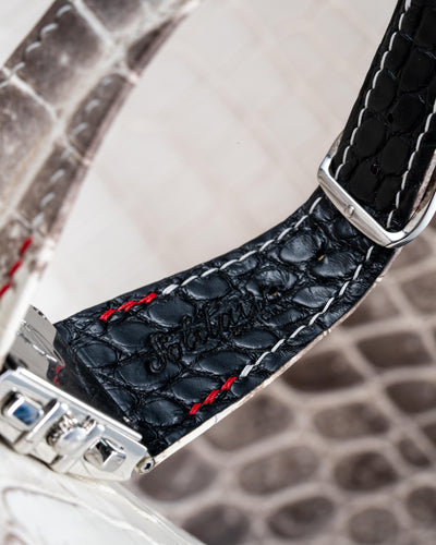 Bespoke Watch Strap in Natural Himalayan Crocodile